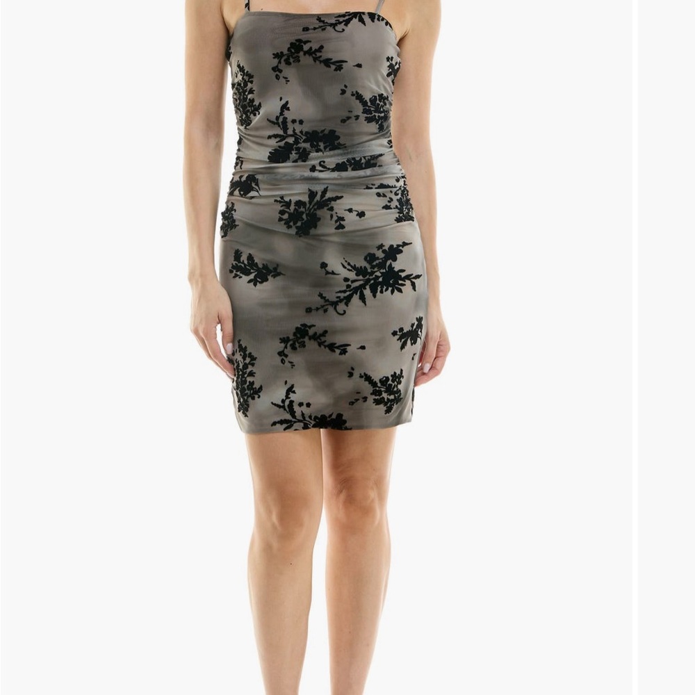 NWT Urban Spcial Black and Gray Floral Dress 
Urban social